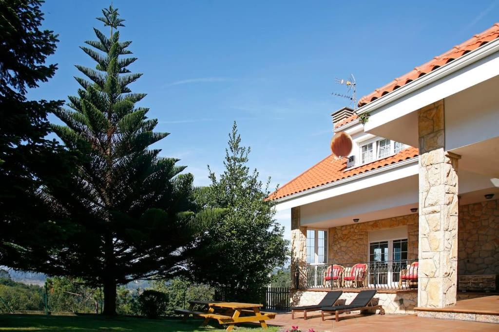 Chalet Con Magnificas Vistas Al Mar Perlora Exterior foto